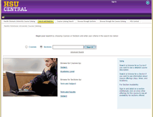 Tablet Screenshot of catalog.hsutx.edu